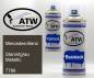 Preview: Mercedes-Benz, Stannitgrau Metallic, 7786: 400ml Sprühdose + 400ml Klarlack - Set, von ATW Autoteile West.